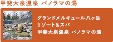 甲斐大泉温泉 パノラマの湯