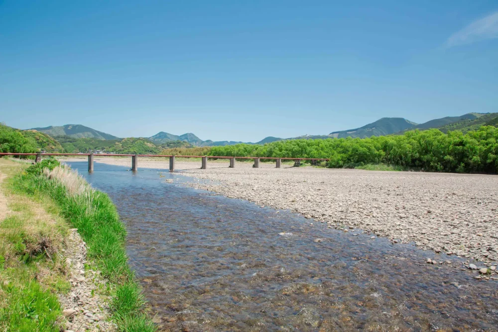 潜水橋の風景