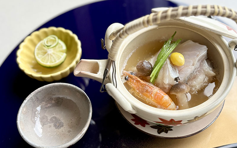 クエ土瓶蒸し料理
